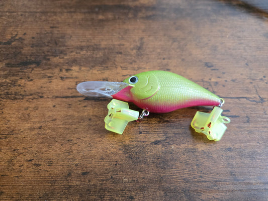 deep diving crank bait lime aid rose red belly