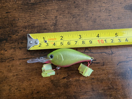 deep diving crank bait lime aid rose red belly